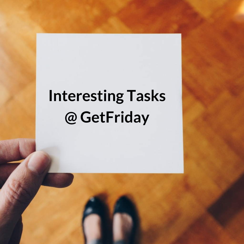 Got work, Get Friday – Hiccups and more…